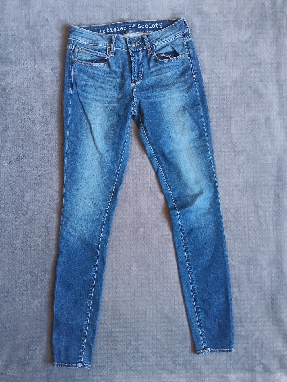 Articles of Society Medium Blue Skinny Stretch Denim Jeans Size 26